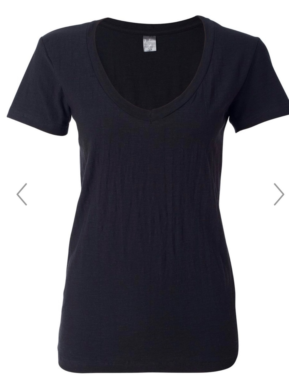 J. America  Women's V-Neck Slub T-Shirt